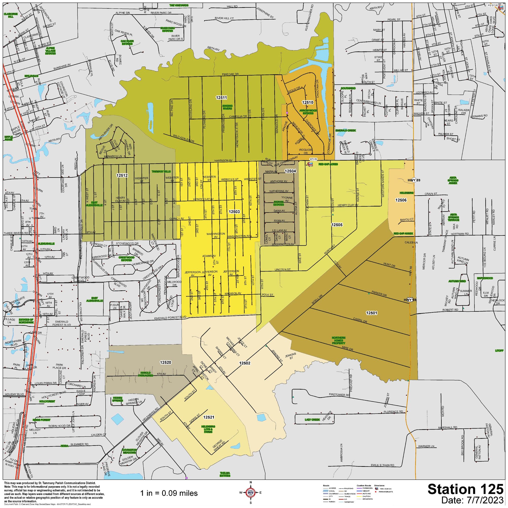 Station 125 area map (opens PDF)